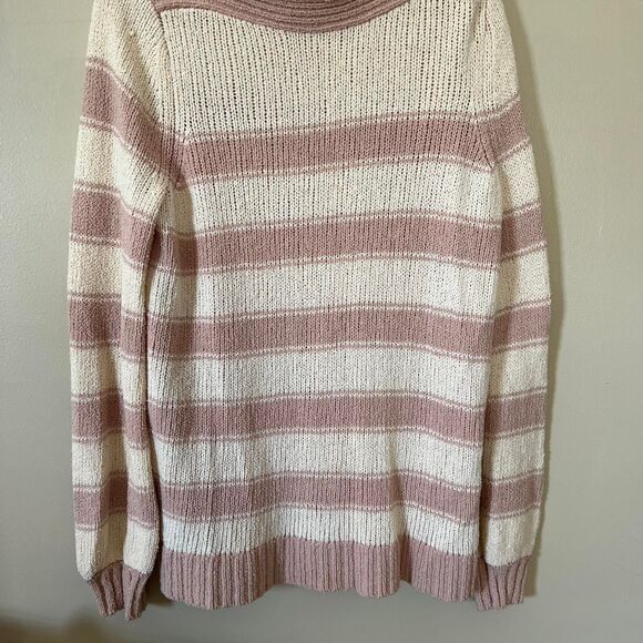 Loft Women's Pink and Cream Jumper - Picture 1 of 3